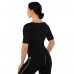 Кофта з коротким рукавом і ефектом сауни HEATOUTFIT ST-2145 M-3XL чорний