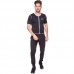 Кофта з коротким рукавом і ефектом сауни чоловіча HEATOUTFIT ST-2140 L-3XL чорний