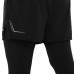 Компресійні штани тайтси з шортами 2в1 LIDONG LD-B64C M-3XL кольори в асортименті