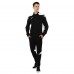 Костюм спортивний кофта на блискавці та штани Joma CHAMPIONSHIP VI 101953-102 6XS-2XL чорний-білий