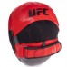 Лапа Вигнута для боксу та єдиноборств UFC PRO Micro UCP-75344 23х17,5х4,5см 2шт чорний-червоний