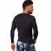 Лонгслів компресійний спортивний Domino 1716 M-2XL чорний