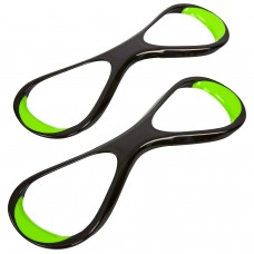 Лопатки вісімки для плавання ласти для рук MadWave Stroke Trainer M077001 S-L чорний-зелений