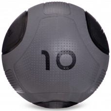 Медбол м'яч медичний Medicine Ball Zelart FI-2620-10 10кг сірий-чорний