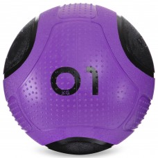 Медбол м'яч медичний Medicine Ball Zelart FI-2620-1 1кг фіолетовий-чорний