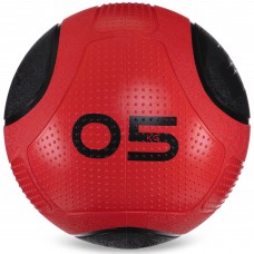 Медбол м'яч медичний Medicine Ball Zelart FI-2620-5 5кг червоний-чорний