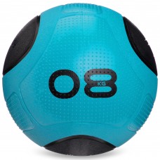 Медбол м'яч медичний Medicine Ball Zelart FI-2620-8 8кг синий-чорний