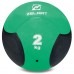 Медбол м'яч медичний Medicine Ball Zelart FI-5121-2 2кг зелений-чорний