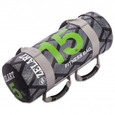 Мішок обтяжувач для функціонального тренінгу Power Bag Zelart FI-0899-15 15кг чорний-зелений