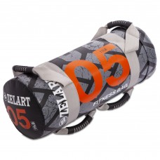 Мішок обтяжувач для функціонального тренінгу Power Bag Zelart FI-0899-5 5кг чорний-помаранчевий