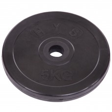 Млинці диски гумові SHUANG CAI SPORTS TA-1443-5S 30мм 5кг чорний