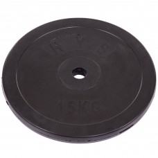 Млинці диски гумові SHUANG CAI SPORTS TA-1446-15S 30мм 15кг чорний