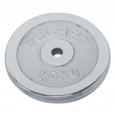 Млинці диски хромовані Zelart TA-7786-20 31мм 20кг хром