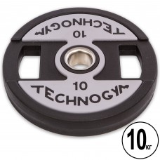 Млинці диски поліуретанові 2 Handle металева втулка TECHNOGYM TG-1837-10 51мм 10кг чорний