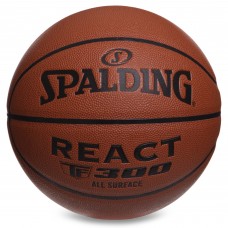 М'яч баскетбольний SPALDING REACT TF300 76846Y розмір 7 помаранчевий