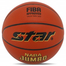 М'яч баскетбольний STAR NABA JUMBO FIBA BB337 розмір 7 помаранчевий