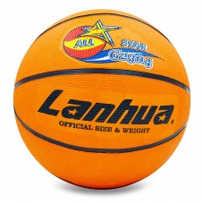 М'яч баскетбольний гумовий LANHUA All star G2304 розмір 7 помаранчевий
