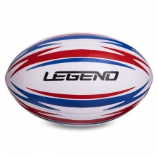 М'яч для регбі LEGEND R-3288 №5 білий-червоний-синій