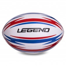 М'яч для регбі LEGEND R-3289 №4 білий-червоний-синій