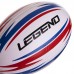 М'яч для регбі LEGEND R-3290 №3 білий-червоний-синій