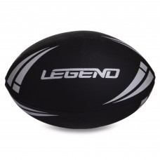 М'яч для регбі LEGEND R-3292 №4 чорний-білий
