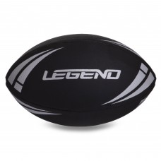 М'яч для регбі LEGEND R-3293 №3 чорний-білий