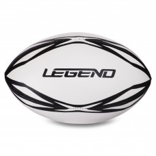 М'яч для регбі LEGEND R-3299 №3 білий-чорний