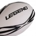 М'яч для регбі гумовий LEGEND R-3297 №5 білий-чорний