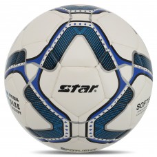М'яч футбольний SOFTEK STAR SPOTLIGHT SB4085C №5 PU білий-синій
