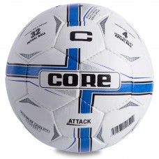 М'яч футзальний CORE ATTACK Grain CRF-042 №4 PU білий-синій