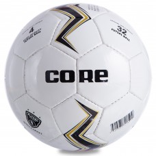 М'яч футзальний CORE BRILLIANT Shiny CRF-043 №4 PU білий-чорний