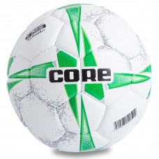 М'яч футзальний CORE PREMIUM QUALITY CRF-039 №4 PU білий-салатовий