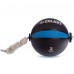 М'яч медичний з мотузкою Tornado Balll Zelart FI-5709-2 2кг чорний-блакитний