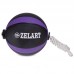 М'яч медичний з мотузкою Tornado Balll Zelart FI-5709-4 4кг чорний-фіолетовий