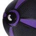 М'яч медичний з мотузкою Tornado Balll Zelart FI-5709-4 4кг чорний-фіолетовий