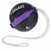 М'яч медичний з мотузкою Tornado Balll Zelart FI-5709-4 4кг чорний-фіолетовий