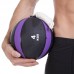 М'яч медичний з мотузкою Tornado Balll Zelart FI-5709-4 4кг чорний-фіолетовий