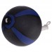 М'яч медичний з мотузкою Tornado Balll Zelart FI-5709-5 5кг чорний-синій