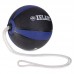 М'яч медичний з мотузкою Tornado Balll Zelart FI-5709-5 5кг чорний-синій