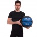 М'яч набивний медичний для кросфіту WALL BALL Zelart FI-5168-10 10кг чорний-синій