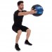 М'яч набивний медичний для кросфіту WALL BALL Zelart FI-5168-10 10кг чорний-синій