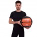 М'яч набивний медичний для кросфіту WALL BALL Zelart FI-5168-7 7кг чорний-помаранчевий