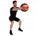 М'яч набивний медичний для кросфіту WALL BALL Zelart FI-5168-7 7кг чорний-помаранчевий