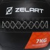 М'яч набивний медичний для кросфіту WALL BALL Zelart TA-7822-7 вага-7кг чорний