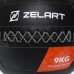 М'яч набивний медичний для кросфіту WALL BALL Zelart TA-7822-9 вага-9кг чорний