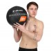 М'яч набивний медичний для кросфіту WALL BALL Zelart TA-7822-9 вага-9кг чорний
