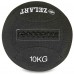 М'яч набивний медичний для кросфіту в кевларовій оболонці WALL BALL WALL BALL Zelart FI-7224-10 10кг чорний