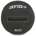 М'яч набивний медичний для кросфіту в кевларовій оболонці WALL BALL WALL BALL Zelart FI-7224-4 4кг чорний