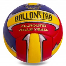 М'яч волейбольний BALLONSTAR LG2078 №5 PU червоний-жовтий-синій