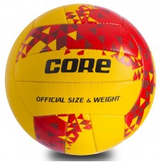 М'яч волейбольний Composite Leather CORE CRV-033 №5 жовтий-червоний